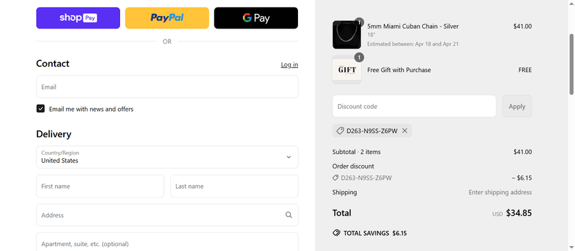 Luxsy Jewels Coupon Code - Get 15% Off on Cuban Chains